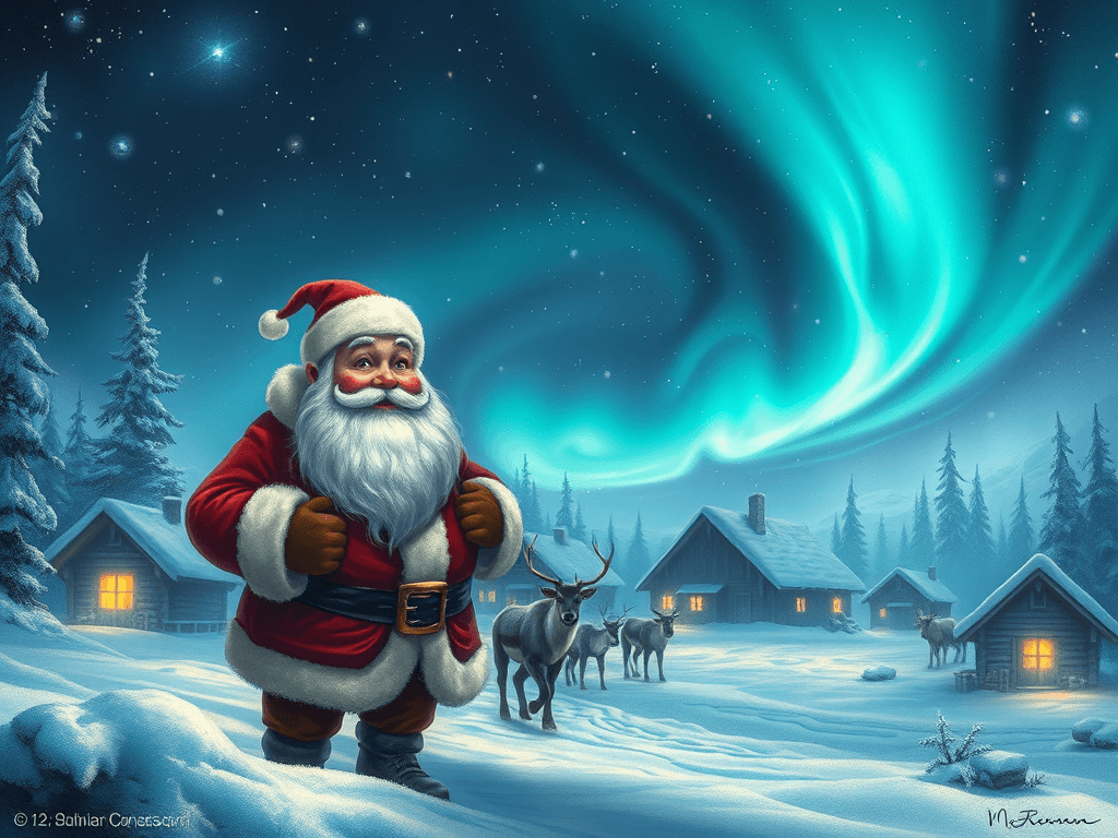 La légende du Père Noël en Laponie (racines francophones)